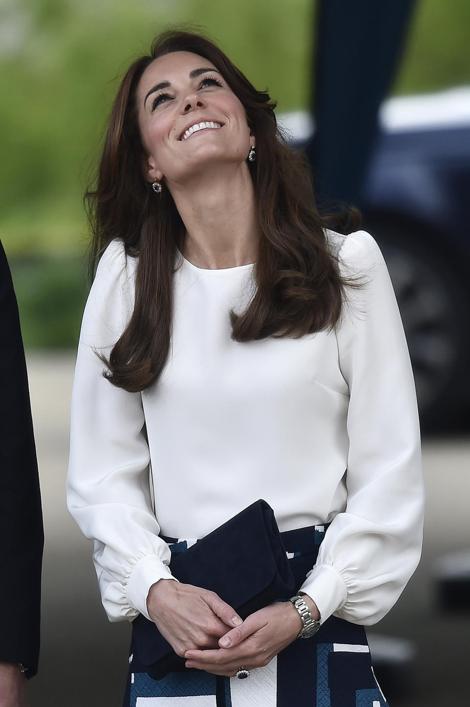 Catherine, the Duchess of Cambridge arrives at the launch of their Heads Together campaign to eliminate stigma on mental health at Queen Elizabeth Olympic Park, in London, Britain, May 16, 2016.&nbsp;