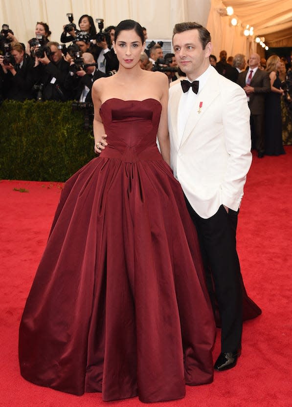 Sarah Silverman Michael Sheen met ball