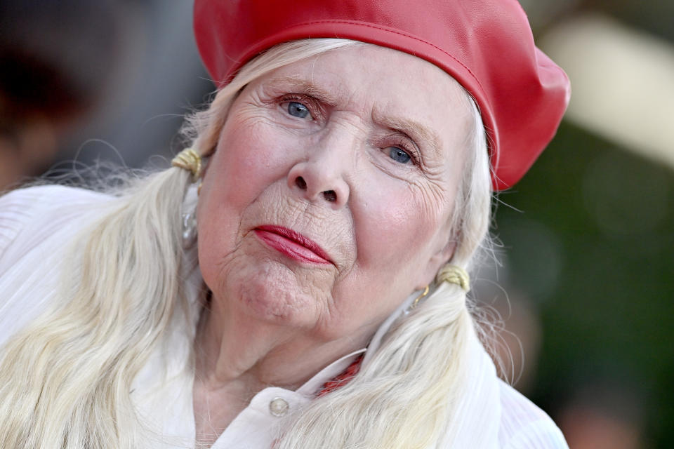 LAS VEGAS, NEVADA - APRIL 03: Joni Mitchell attends the 64th Annual GRAMMY Awards at MGM Grand Garden Arena on April 03, 2022 in Las Vegas, Nevada. (Photo by Axelle/Bauer-Griffin/FilmMagic)