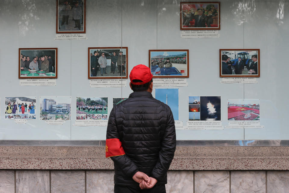 Security at North Korean Embassy in Beijing