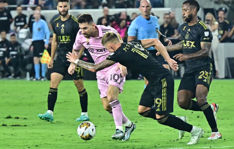 Lionel Messi ante Los Angeles FC, en el último partido en el que disputó los 90 minutos