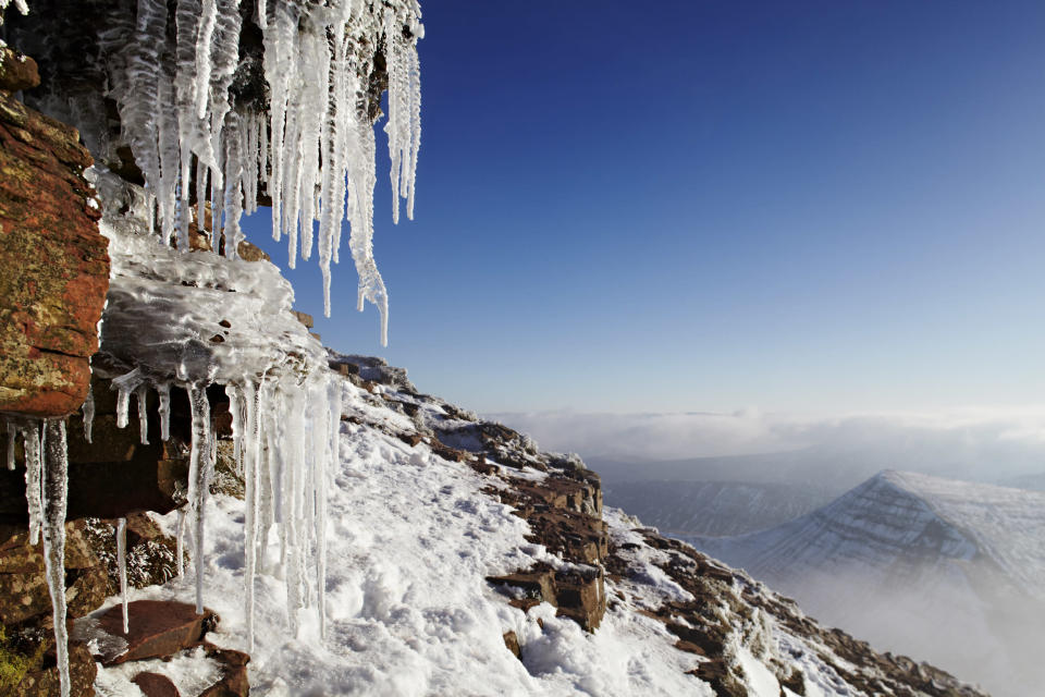 'Icicles on Pen y Fan' Brecon Beacons, Wales: Dan Santillo used a tilt shift lens to get close to the icicles and make sure they were in focus. His image was commended in the 'Your View' category. (Dan Santillo, Landscape Photographer of the Year)