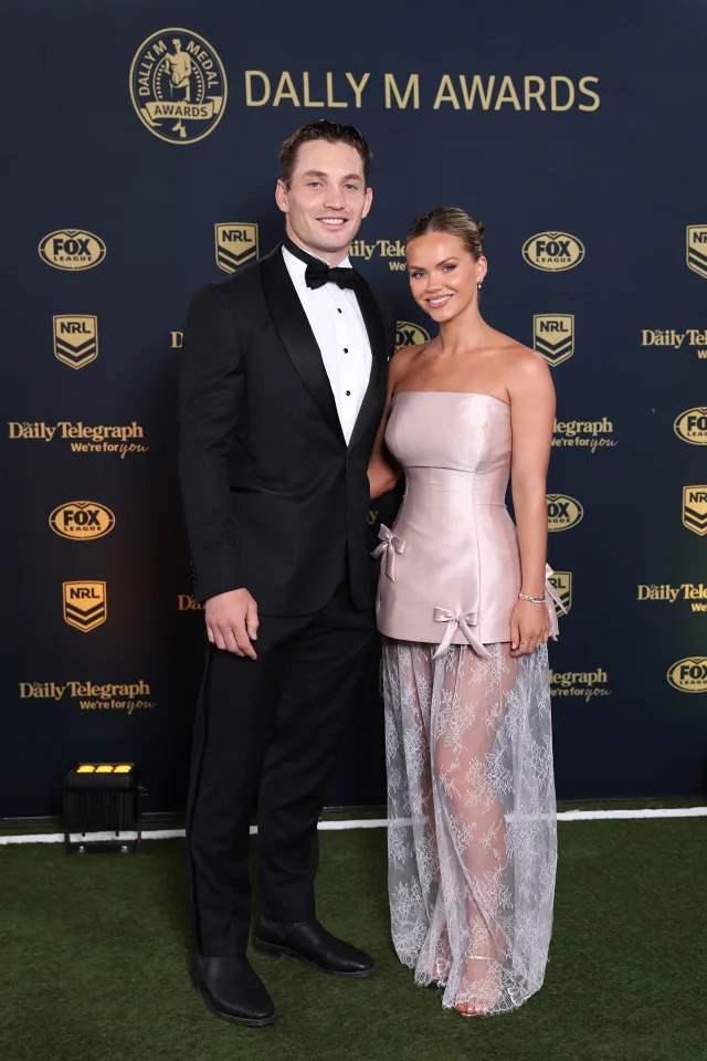 Cameron Murray and partner Miranda Cross at the Dally M.