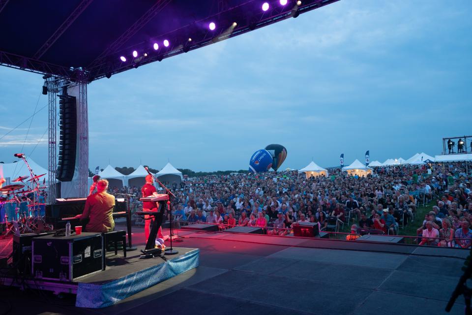 A concet at the New Jersey Lottery Festival of Ballooning.