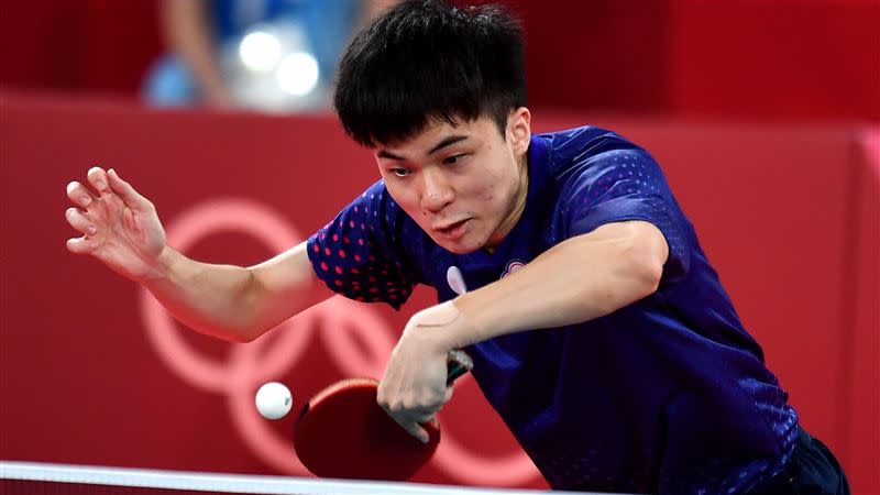 「桌球小將」林昀儒在桌球男單銅牌戰惜敗。（圖／體育署 提供）