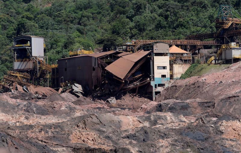 FILE PHOTO: A view of a collapsed tailings dam owned by Brazilian mining company Vale SA, in Brumadinho