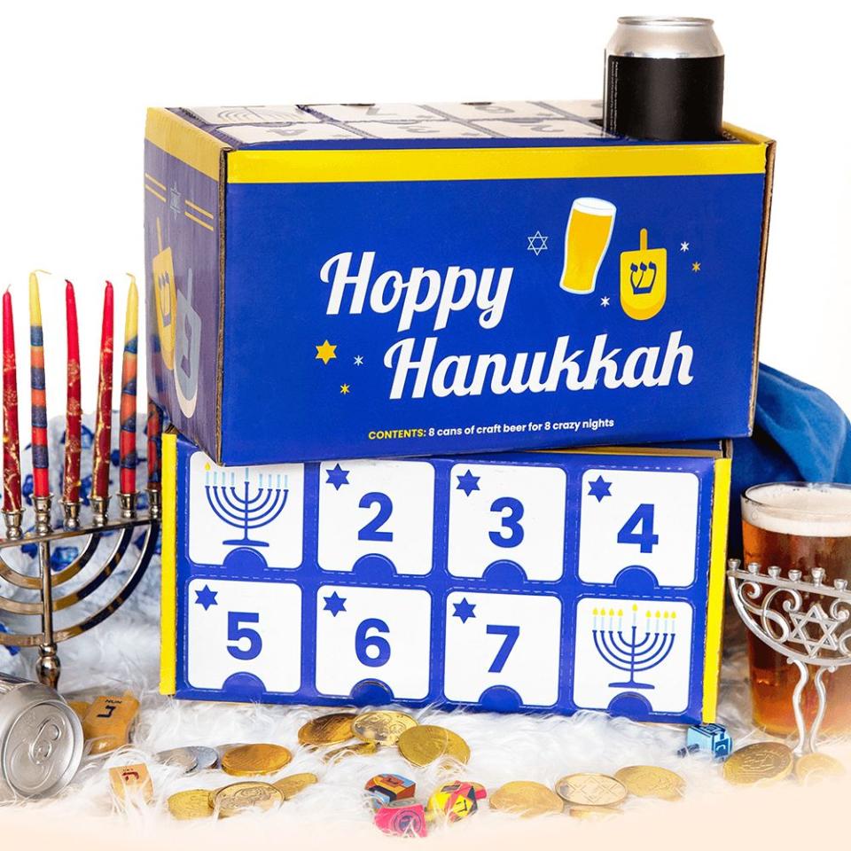 <p><a href="https://go.redirectingat.com?id=74968X1596630&url=https%3A%2F%2Fshop.citybrewtours.com%2Fproduct%2Fhanukkah-box%2F&sref=https%3A%2F%2Fwww.redbookmag.com%2Flife%2Ffriends-family%2Fg46000590%2Fbest-hanukkah-gifts%2F" rel="nofollow noopener" target="_blank" data-ylk="slk:Shop Now;elm:context_link;itc:0;sec:content-canvas" class="link ">Shop Now</a></p><p>Hoppy Hanukkah Gift Box</p><p>citybrewtours.com</p><p>$79.00</p>