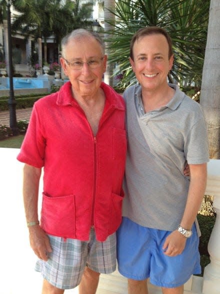 Jerry Feldman, left, with his son, Andrew Feldman, who leads the Center for Results-Focused Leadership, a Washington, D.C.-based consulting practice. The photo was taken during a family vacation in Mexico in 2015.