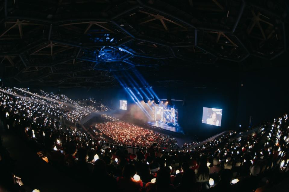 「MAMAMOO+」高雄粉絲演唱會，吸引近4千粉絲朝聖。遠雄創藝提供