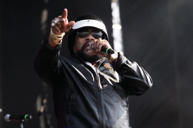 Victor Willis of Village People performs during Riot Fest at Douglas Park on Sept. 15, 2019, in Chicago.