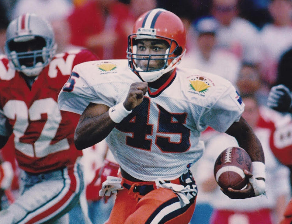 Qadry Ismail was a standout receiver and kick returner for Syracuse in the early ’90s. (Photo credit: Syracuse Athletics)