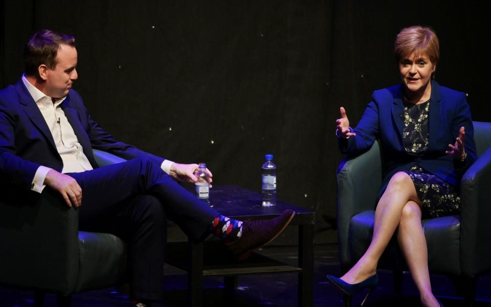 Forde with First Minister of Scotland and leader of the SNP Nicola Sturgeon - Getty