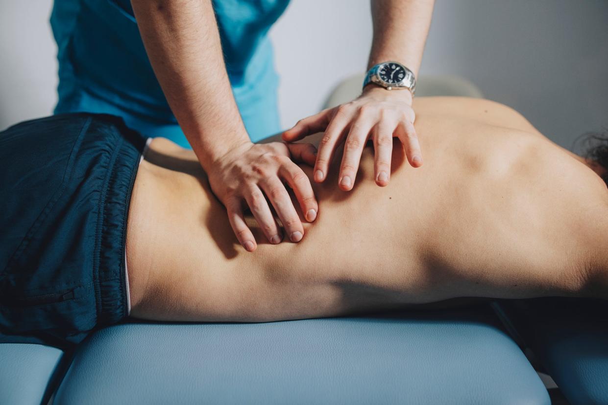 A Scottsdale massage therapist on Monday gave up his massage therapy license.
