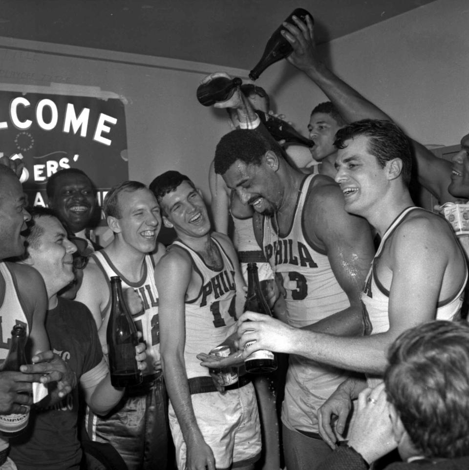 <p>The Boston Celtics won nine of 10 championships handed out in the 1960s, but none of those teams came close to dominating the league like the ’67 ‘Sixers did. Led by MVP Wilt Chamberlain, who averaged nearly a triple-double in a facilitator role, Philly averaged 125 points and started the season 46-4. The Sixers ended Boston’s eight-year title streak in the Eastern Conference finals before knocking off Rick Barry and the Warriors in a hard-fought Finals. </p>