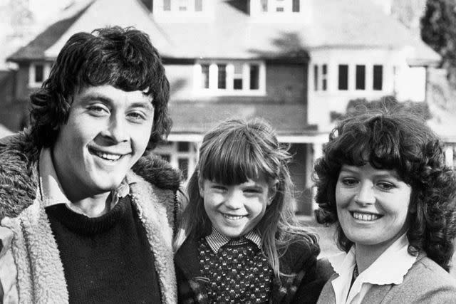 <p>Chris Capstick/Shutterstock</p> Kate Beckinsale with her parents, Richard Beckinsale and Judy Loe