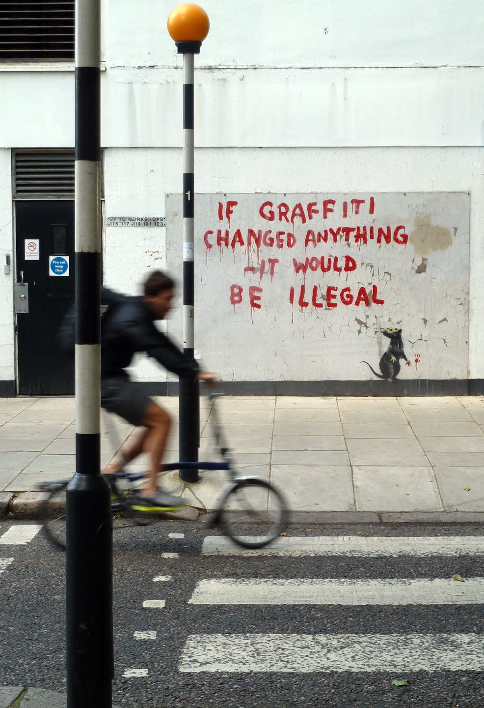 banksy graffiti artwork appears in london 