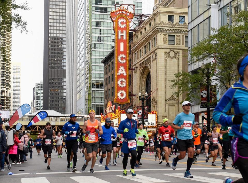 <p>At the <a href="https://www.chicagomarathon.com/runners/rules-safety/event-rules/" rel="nofollow noopener" target="_blank" data-ylk="slk:Chicago Marathon;elm:context_link;itc:0;sec:content-canvas" class="link ">Chicago Marathon</a>, if you leave the course, you're out of the race and can't re-enter. </p>