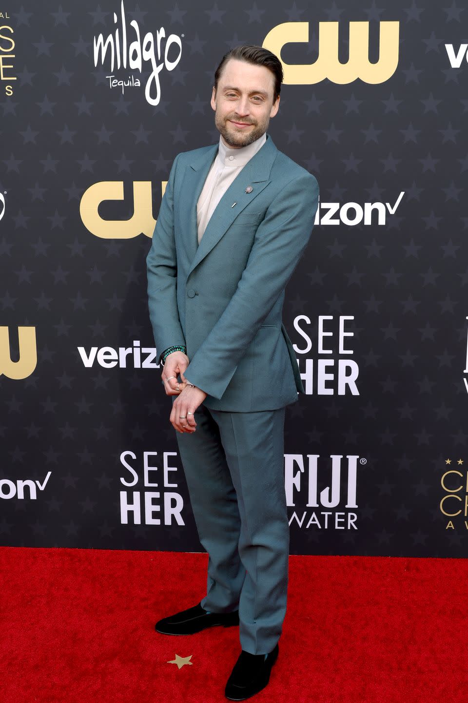 santa monica, california january 14 kieran culkin attends the 29th annual critics choice awards at barker hangar on january 14, 2024 in santa monica, california photo by frazer harrisongetty images