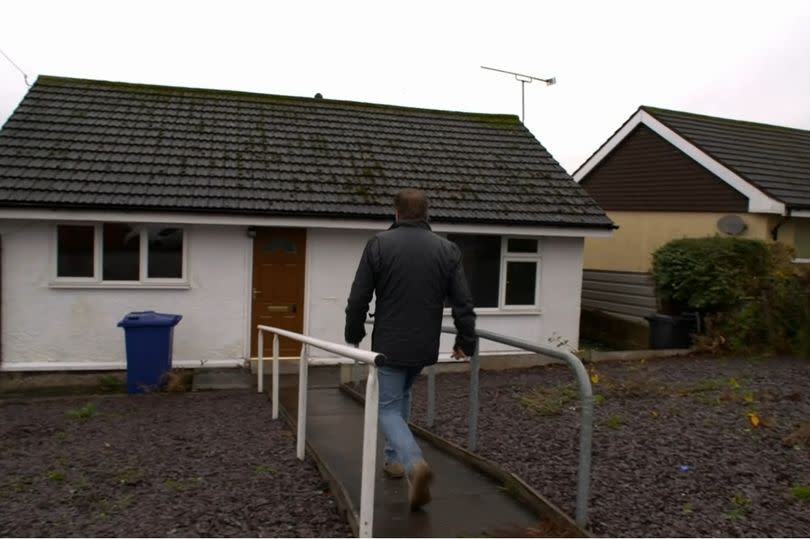 A bungalow in Chesterton before it was renovated on Homes under the Hammer. -Credit:BBC