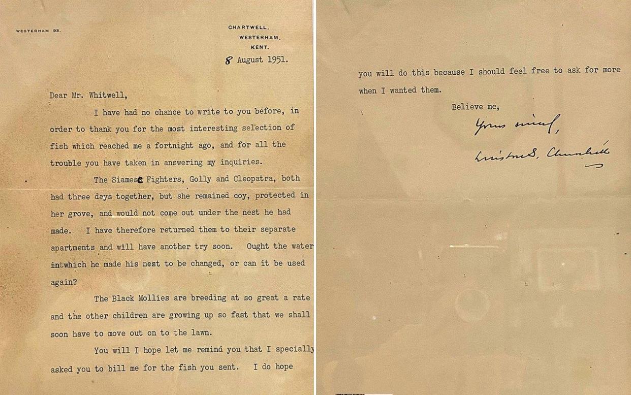 Winston Churchill letter