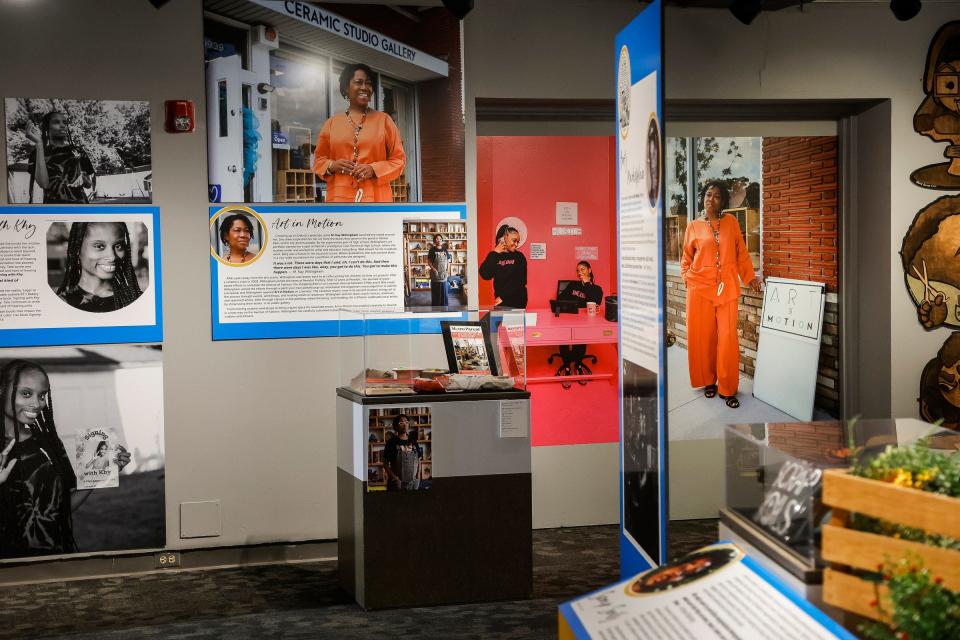 The Hustle exhibition at Detroit Historical Museum in Detroit on Wednesday, Nov. 1, 2023.