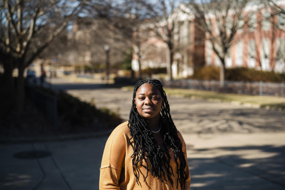 Estudiantes el día anterior a la reanudación de las clases del semestre de primavera en el campus de la Universidad de Auburn, en Alabama, el 10 de enero de 2023. (Bob Miller/The New York Times)