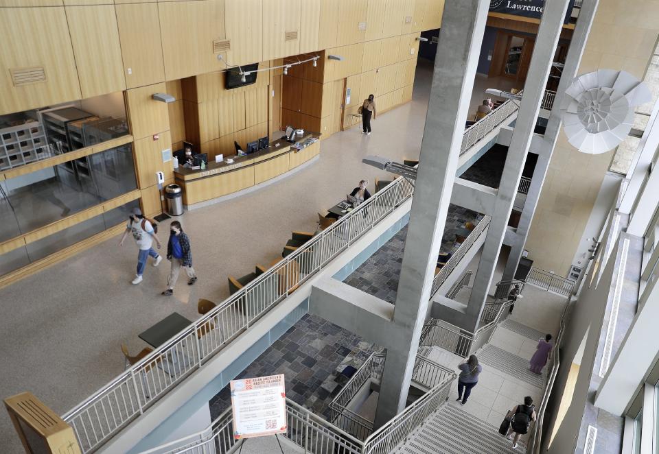 Lawrence University's Warch Campus Center is a hub for student activity and one of the newer buildings on campus.