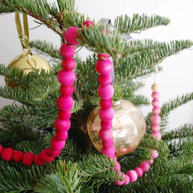Red Wood Bead Cranberry Garland - World Market  Christmas tree garland,  Bead garland christmas tree, Christmas tree ornaments