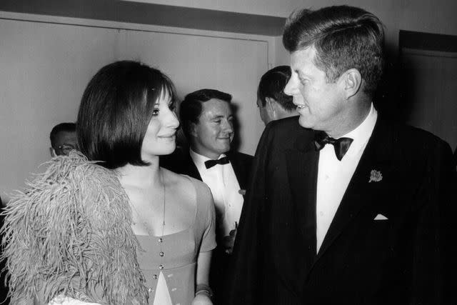 <p>National Archive/Newsmakers</p> Barbra Streisand and John F. Kennedy in 1963.