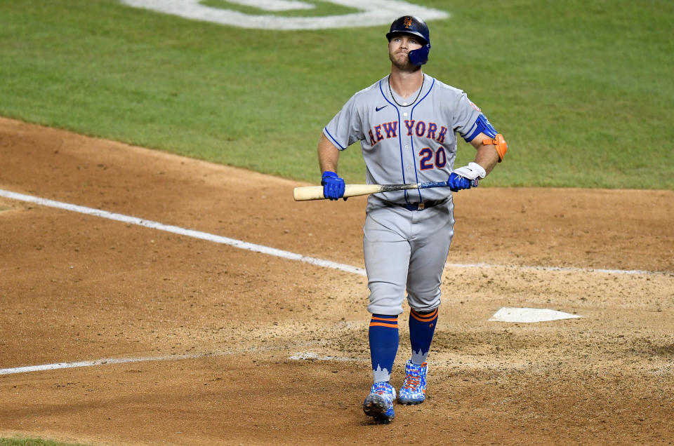 Pete Alonso and the Mets have had a rough start. (Photo by Greg Fiume/Getty Images)