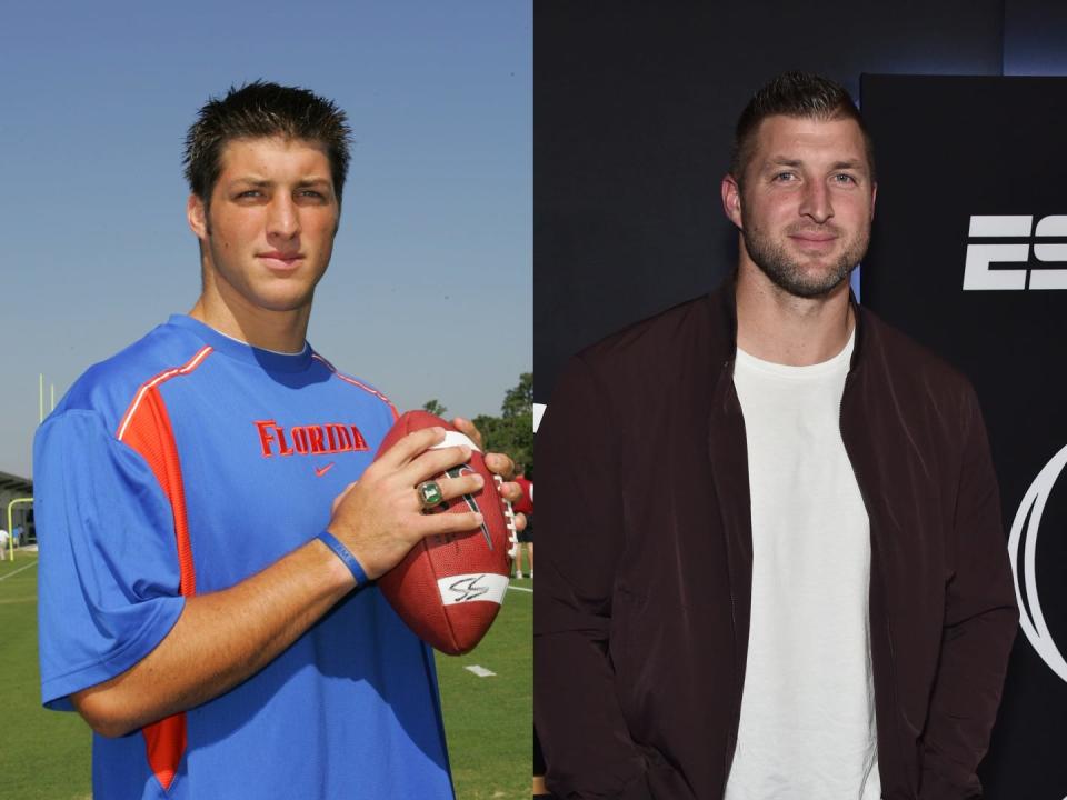 Tim Tebow, then and now.