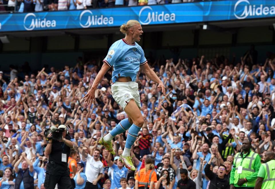 Erling Haaland has made a flying start to his City career (Nick Potts/PA) (PA Wire)