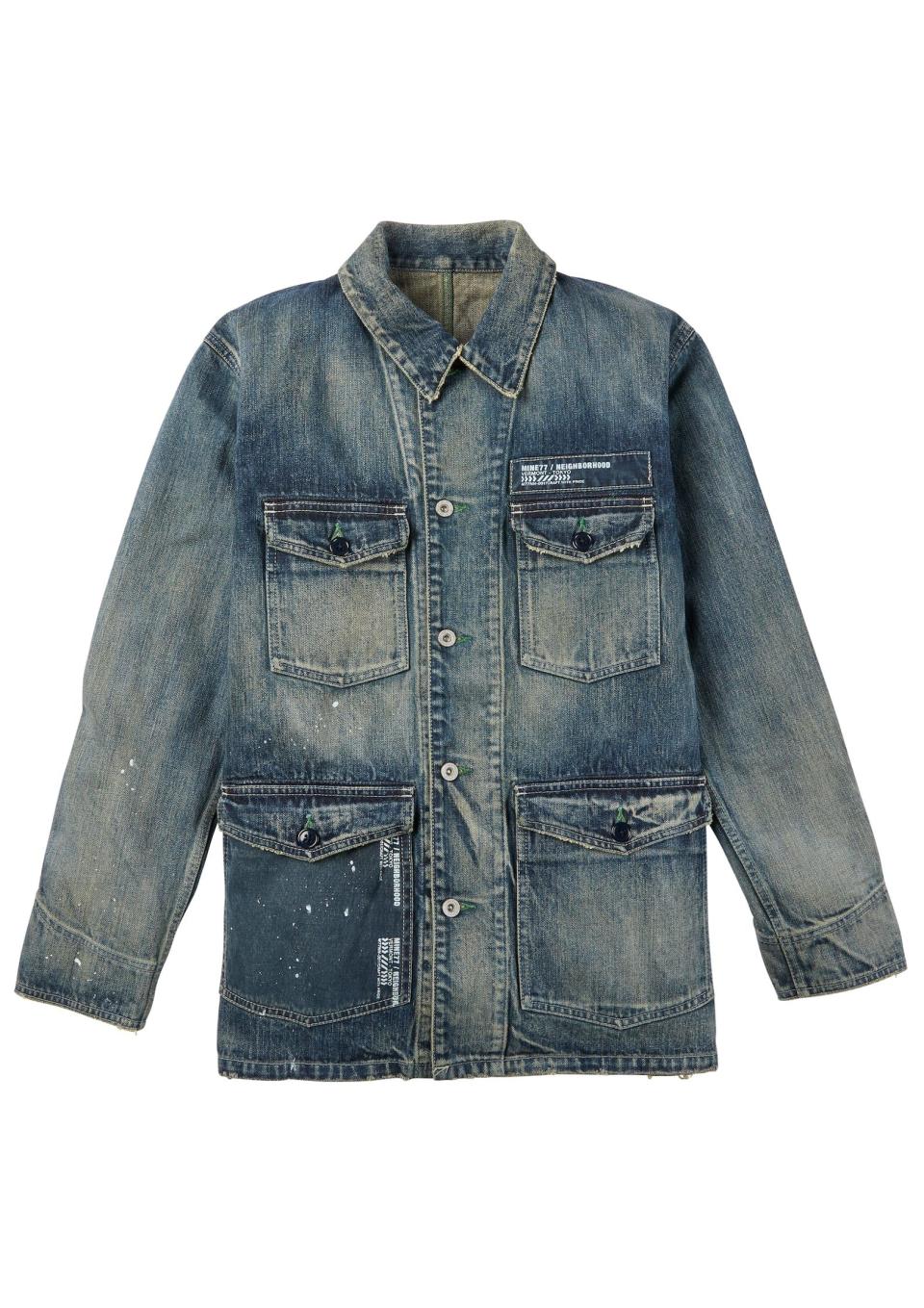 <p><strong>Burton Mine77 x Neighborhood</strong></p><p>burton.com</p><p><strong>$379.77</strong></p><p><a href="https://www.burton.com/us/en/p/mine77-x-neighborhood-denim-4-pocket-jacket/W21-226611.html" rel="nofollow noopener" target="_blank" data-ylk="slk:Buy;elm:context_link;itc:0;sec:content-canvas" class="link ">Buy</a></p><p>Face it: Your lifestyle does not lend itself well to creating perfectly worn-in, paint-flecked chore coats on your own. No problem. Just get this one.</p>