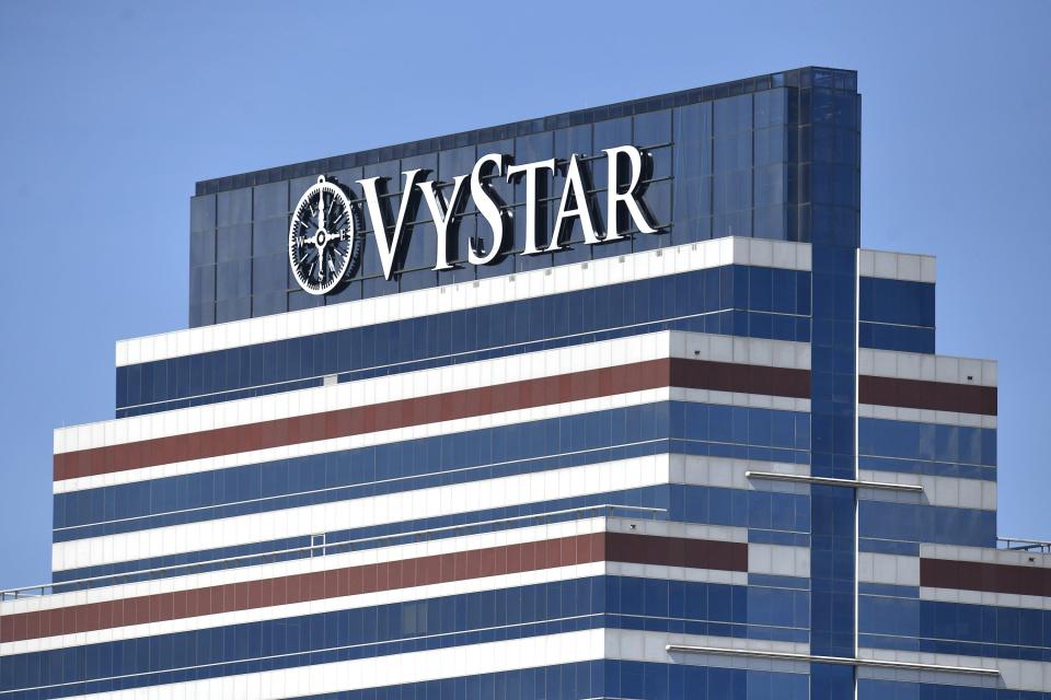 VyStar Credit Union's downtown Jacksonville headquarters building in May 2022.