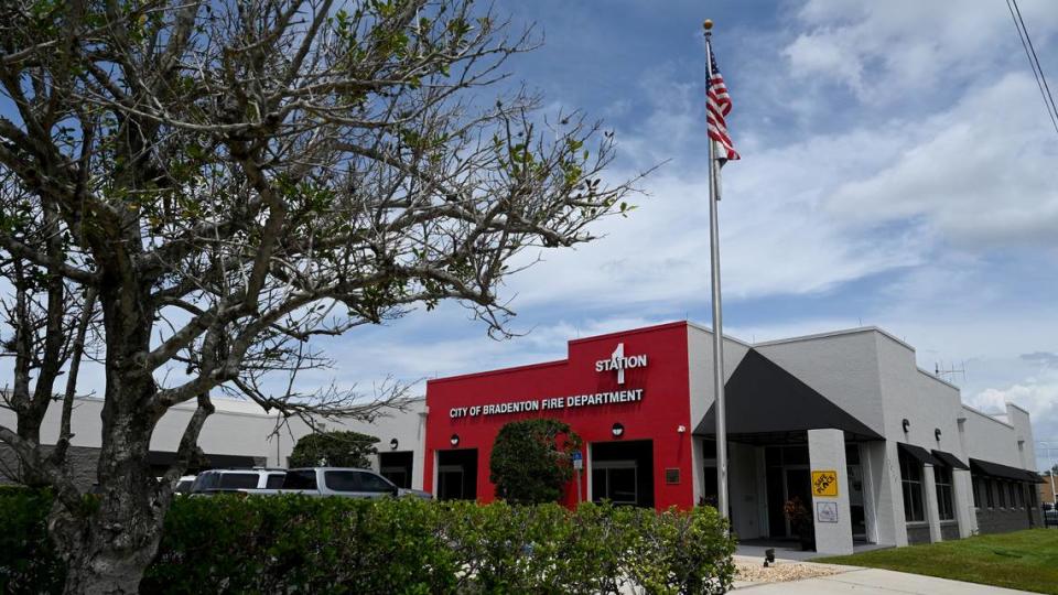 The City of Bradenton Fire Station at 1010 Ninth Avenue West, is pictured on April 30, 2024. The station may be the home of Manatee County’s first Safe Haven Baby Box. Tiffany Tompkins/ttompkins@bradenton.com