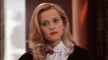 From 'Legally Blonde': Elle Woods shakes her head in confusion