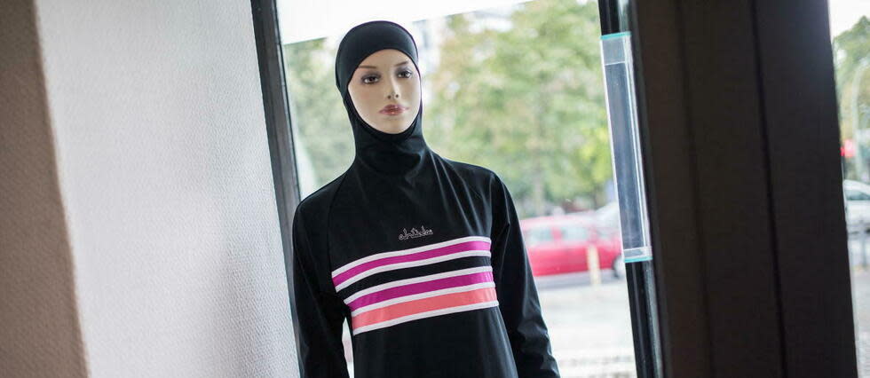 Mannequin revêtu d'un burkini à Berlin en août 2016.
