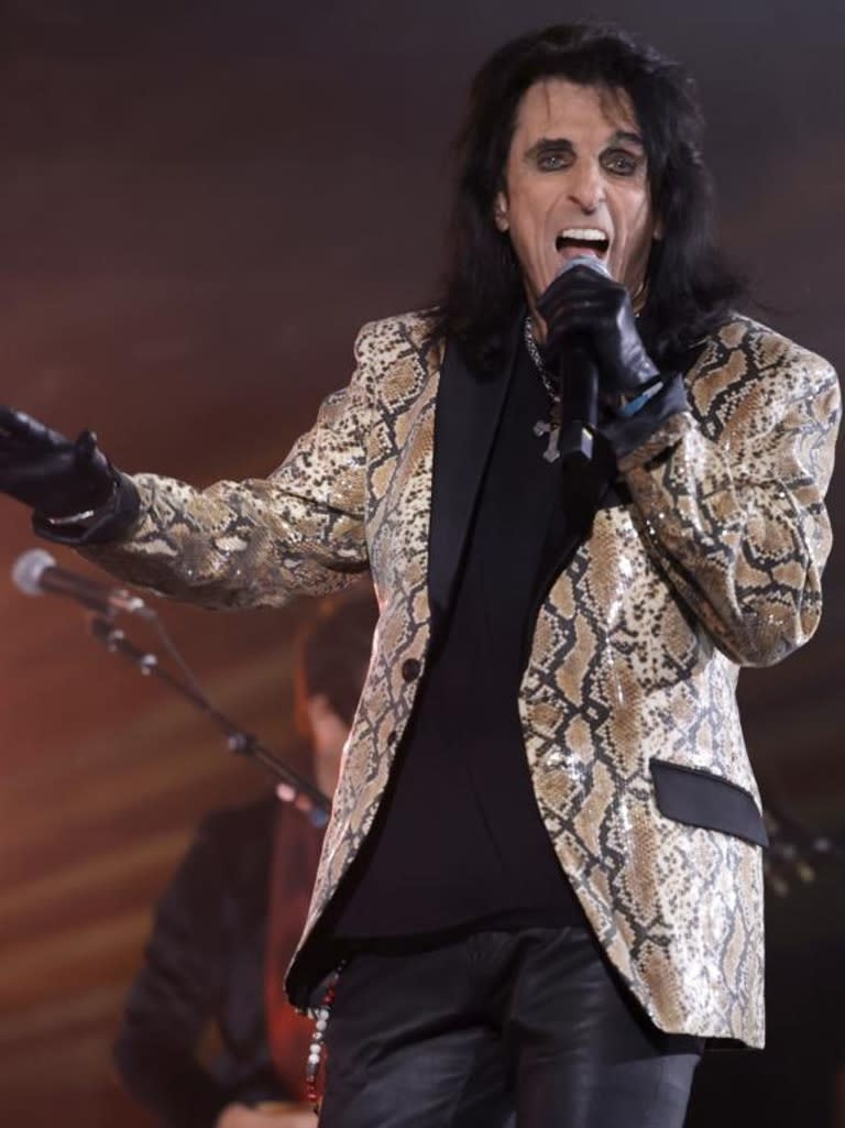 Alice Cooper was another of the international headline acts. Picture: Kevin Winter/Getty Images