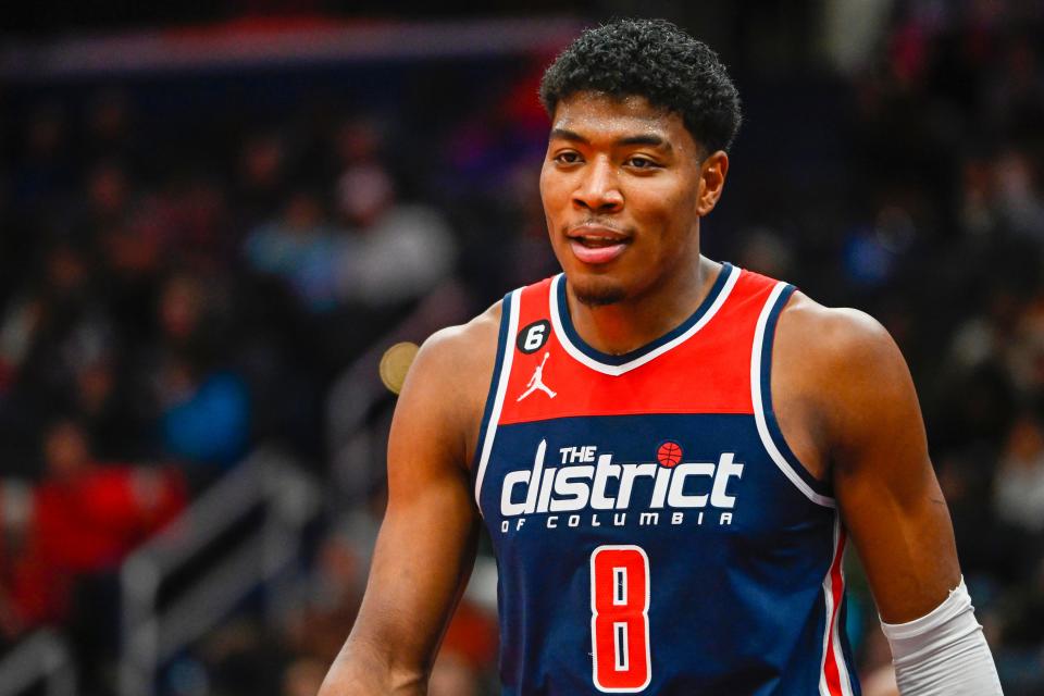 Forward Rui Hachimura is heading to Los Angeles after the Lakers picked him up in a trade with Washington.