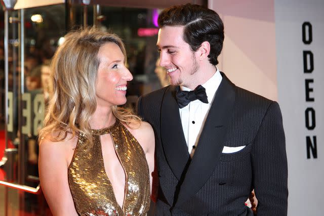 <p>Fergus McDonald/Getty</p> Aaron Johnson and Sam Taylor-Wood attend the closing gala premiere of 'Nowhere Boy' in 2009