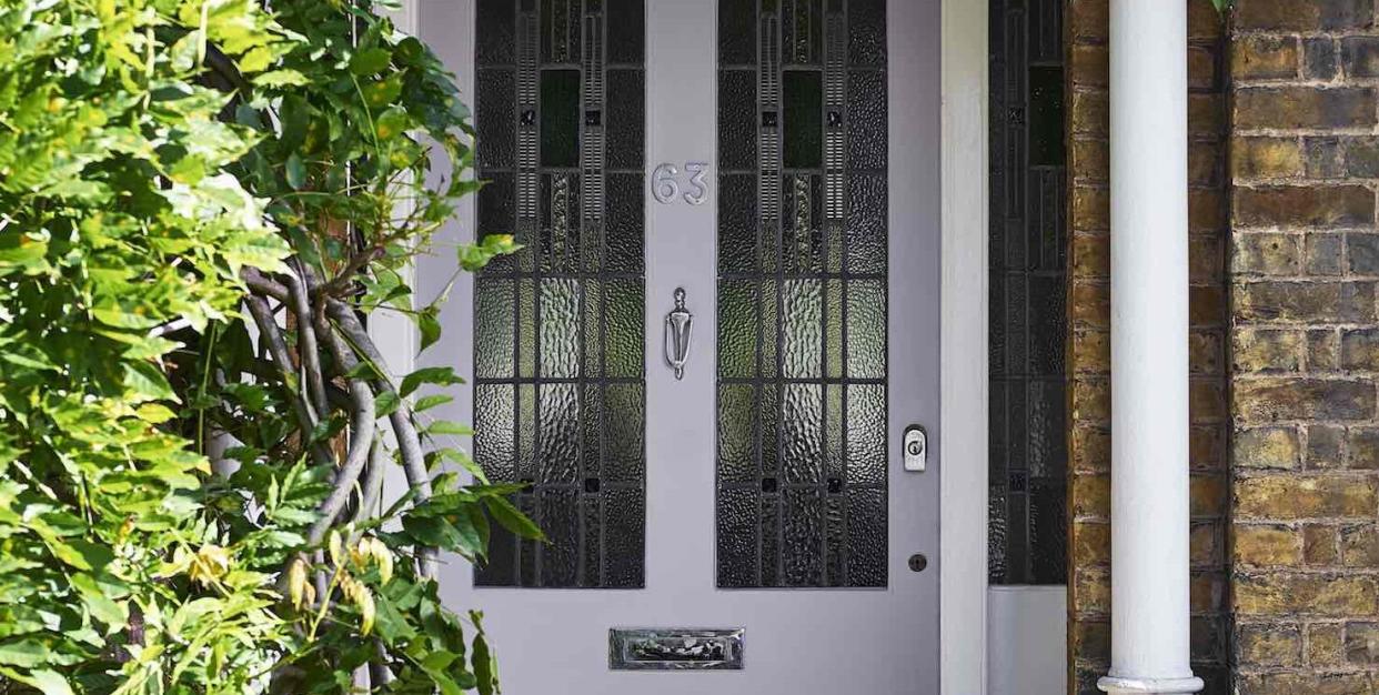 lavender quartz front door