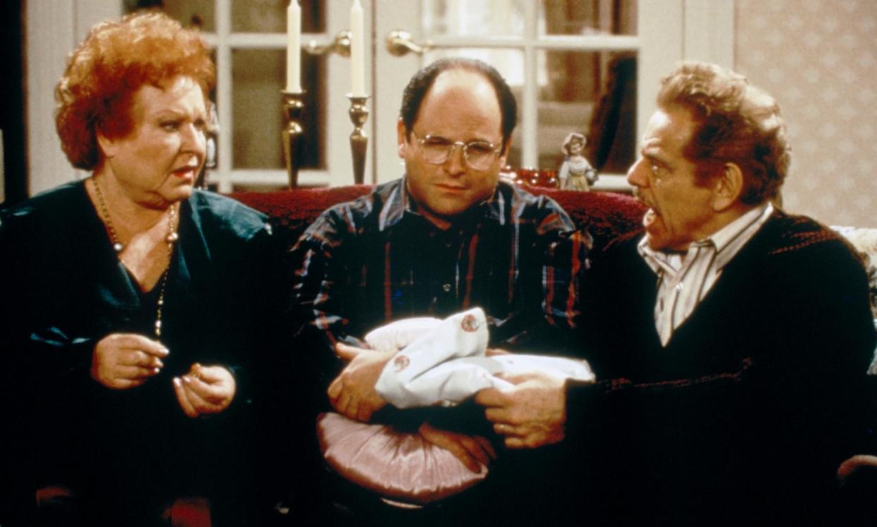 <span>In nearly every episode of Seinfeld, George Costanza (center) represented a stereotypically neurotic person.</span><span>Photograph: NBC/NBCUniversal/Getty Images</span>