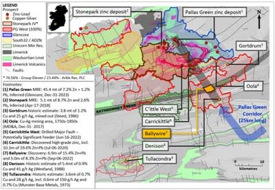 Exhibit 8. Regional Map of PG West (100% Interest) and Stonepark (76.56% Interest) Projects (CNW Group/Group Eleven Resources Corp.)