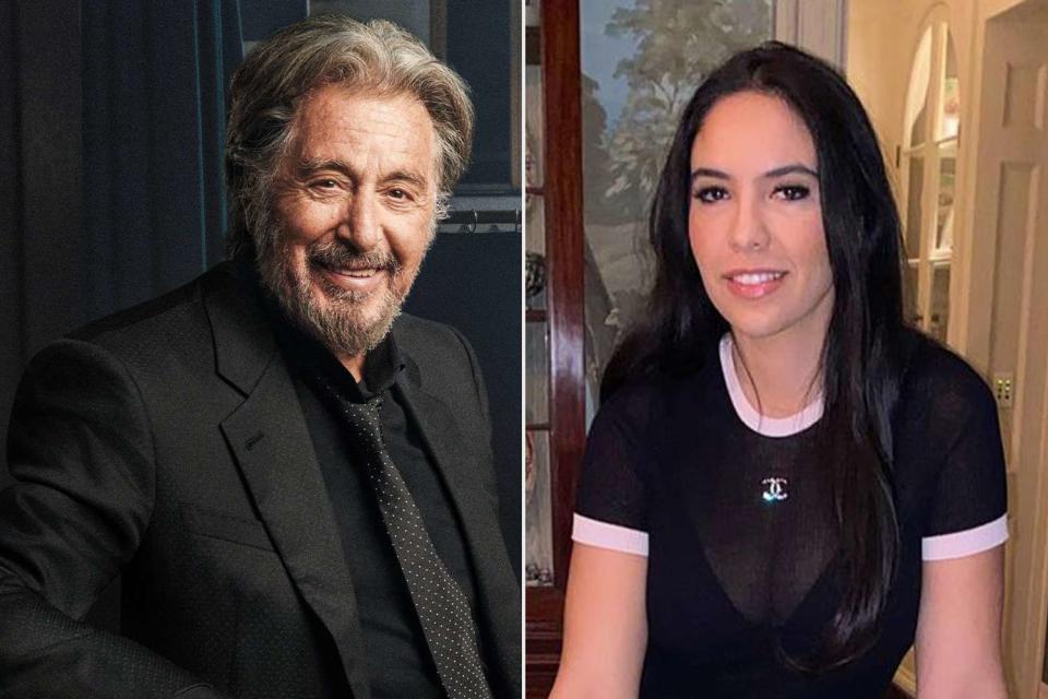 <p>Getty Images/Marco Grob;Noor/Instagram</p> Al Pacino and Noor Alfallah