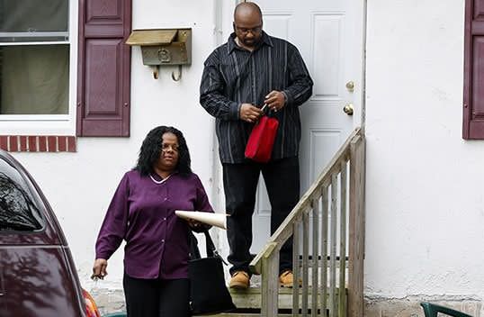 Anita Saunders took to Facebook following the events to defend her son. Picture AP