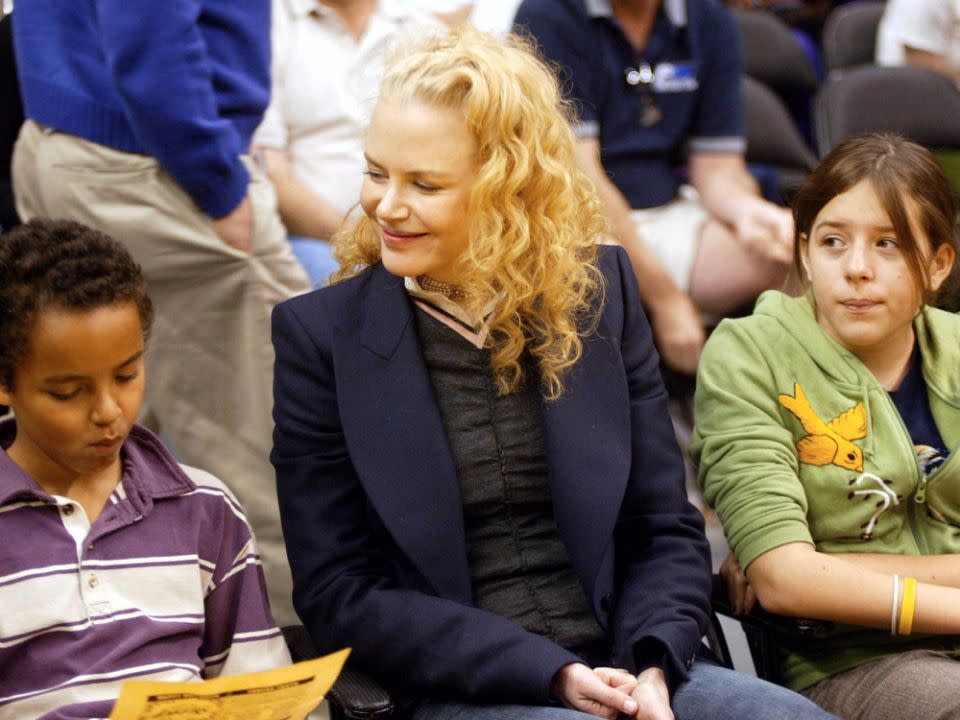 Nicole pictured with Isabella and Connor back in 2004. Source: Getty