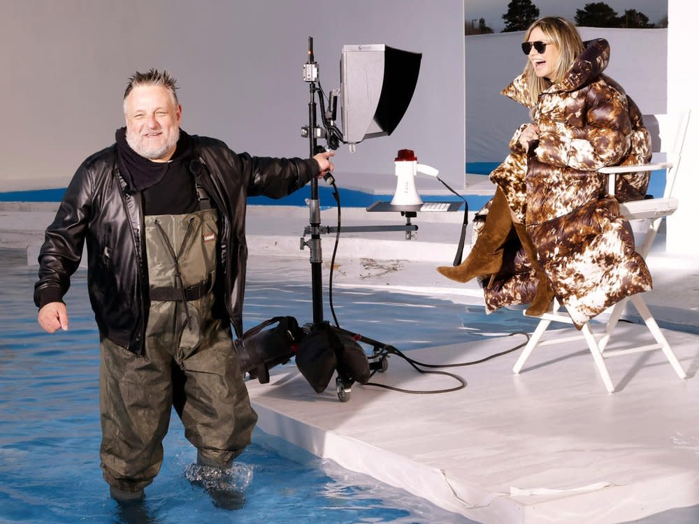 "Fischen" nach neuen Topmodels: Heidi und Fotograf Rankin. (Bild: © ProSieben / Sven Doornkaat)