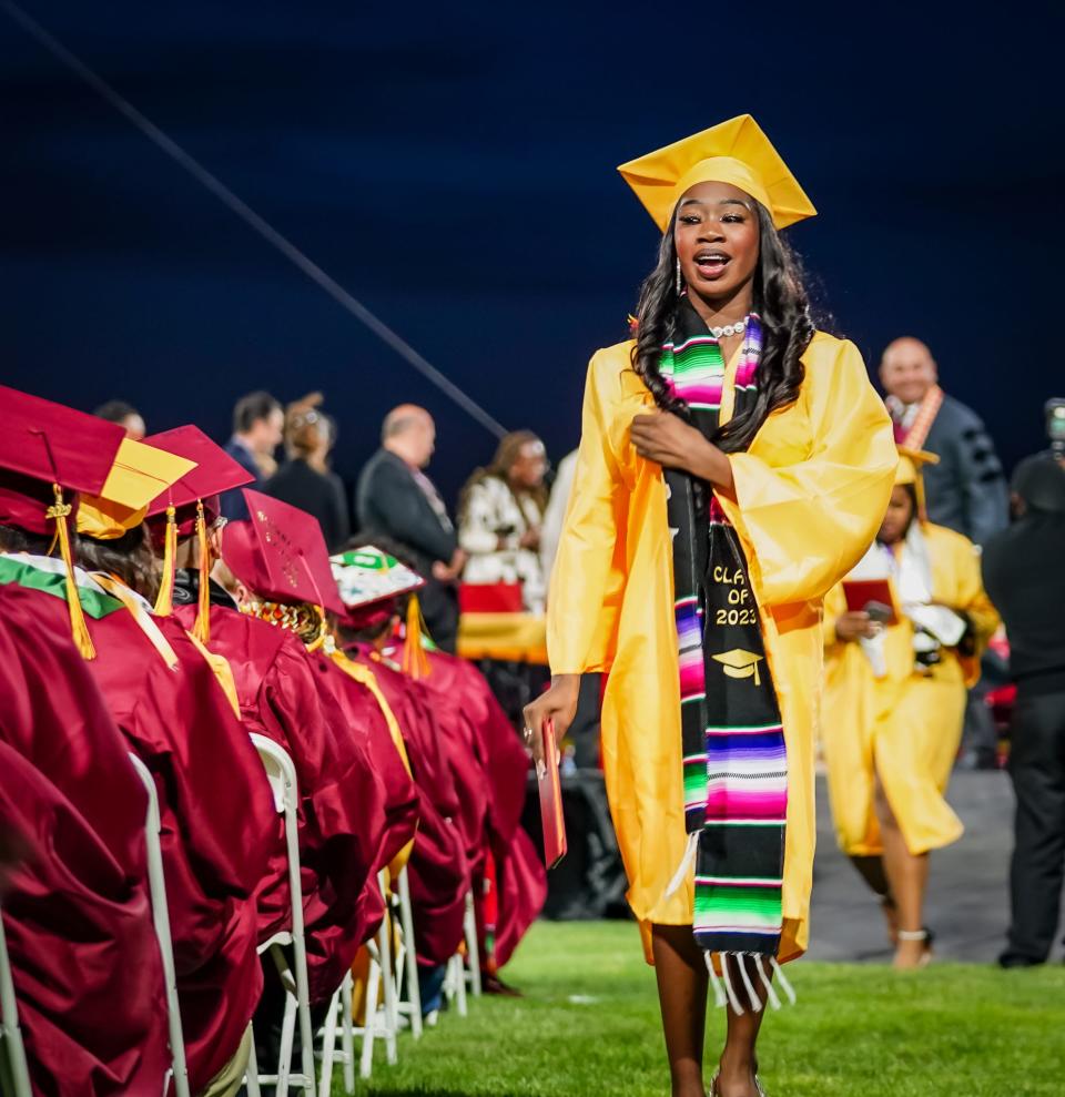 Over 300 Barstow High School Aztecs turned tassels during the school’s annual commencement ceremony on Thursday, June 1, 2023 at BHS’ Langworthy Field.