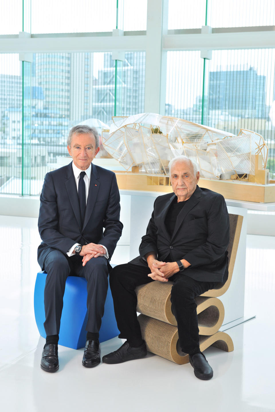 Bernard Arnault and Frank Gehry