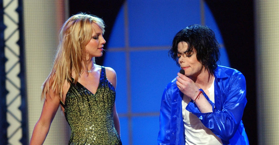 Jackson performing with Britney Spears (Getty Images)